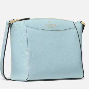 New Kate Spade Monica Pebbled Leather Crossbody Aventurine